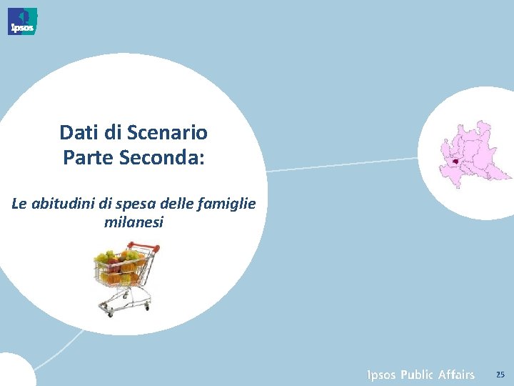 Dati di Scenario Parte Seconda: Le abitudini di spesa delle famiglie milanesi 25 