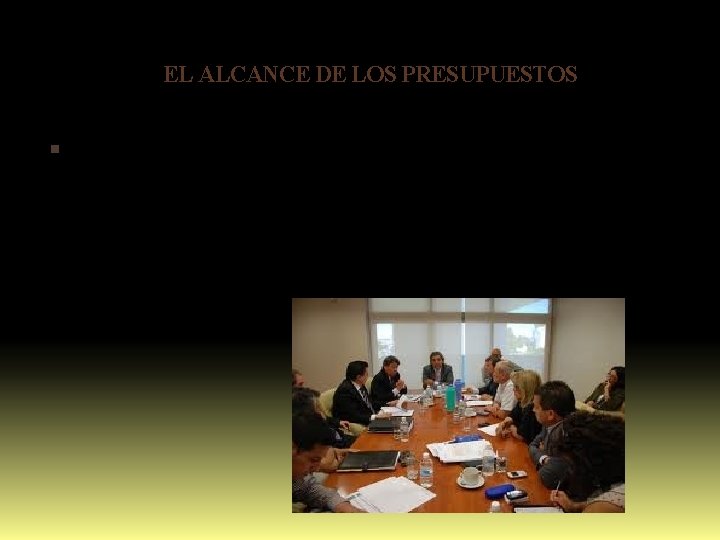 EL ALCANCE DE LOS PRESUPUESTOS El alcance de un presupuesto depende de su propósito.