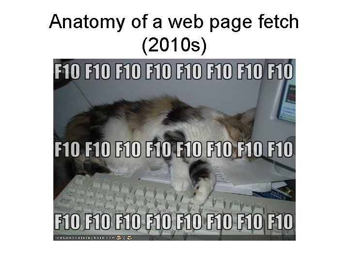 Anatomy of a web page fetch (2010 s) 