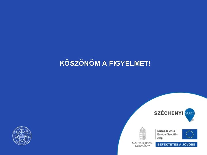 KÖSZÖNÖM A FIGYELMET! 