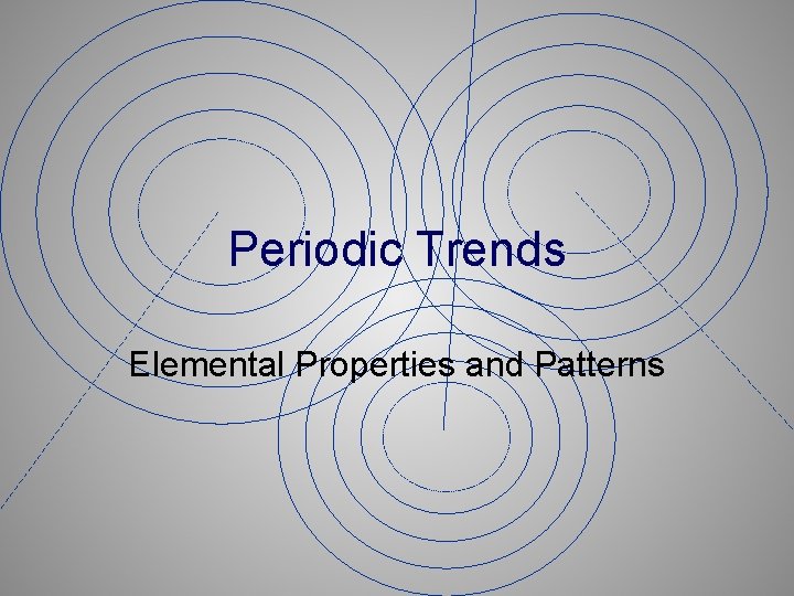 Periodic Trends Elemental Properties and Patterns 