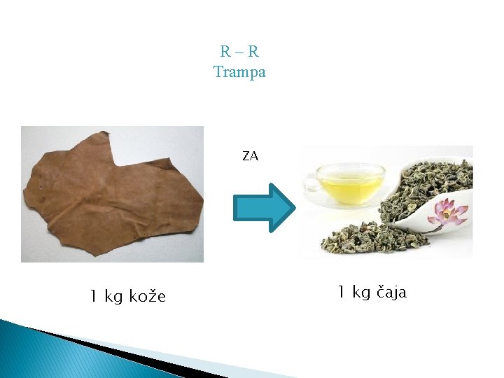 R–R Trampa ZA 1 kg kože 1 kg čaja 
