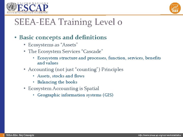 SEEA-EEA Training Level 0 • Basic concepts and definitions • Ecosystems as “Assets” •