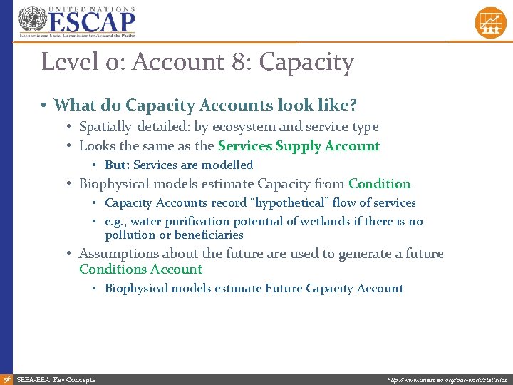 Level 0: Account 8: Capacity • What do Capacity Accounts look like? • Spatially-detailed: