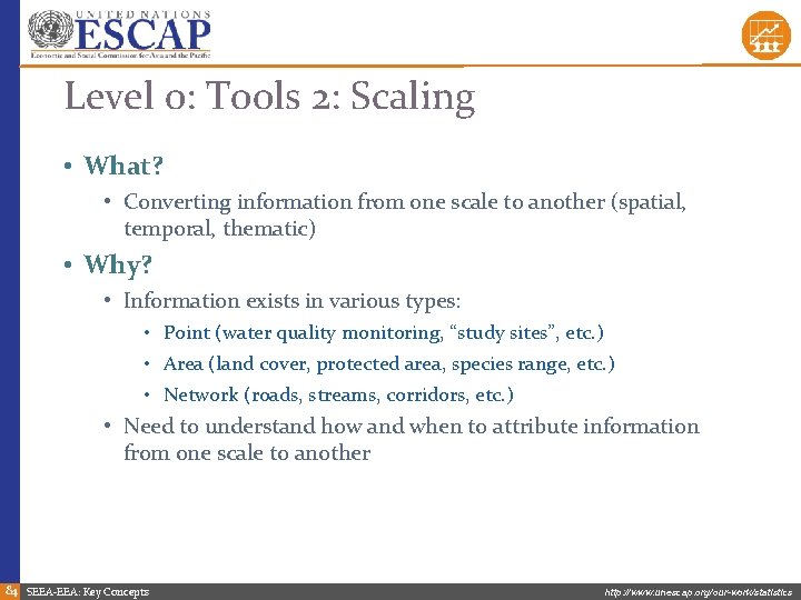 Level 0: Tools 2: Scaling • What? • Converting information from one scale to