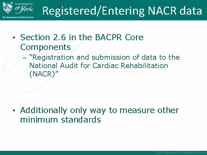 Reviewing the National Certification Programme for Cardiac Rehabilitation
