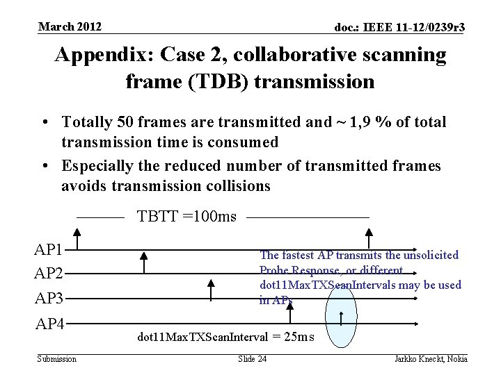 March 2012 doc. : IEEE 11 -12/0239 r 3 Appendix: Case 2, collaborative scanning
