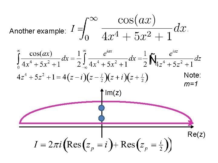 Another example: Note: m=1 Im(z) Re(z) 10/14/2020 PHY 711 Fall 2020 -- Lecture 22
