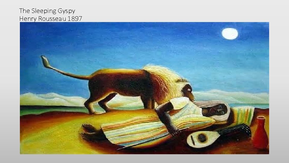 The Sleeping Gyspy Henry Rousseau 1897 