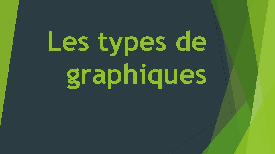 Les types de graphiques 