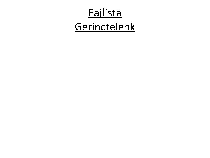 Fajlista Gerinctelenk 