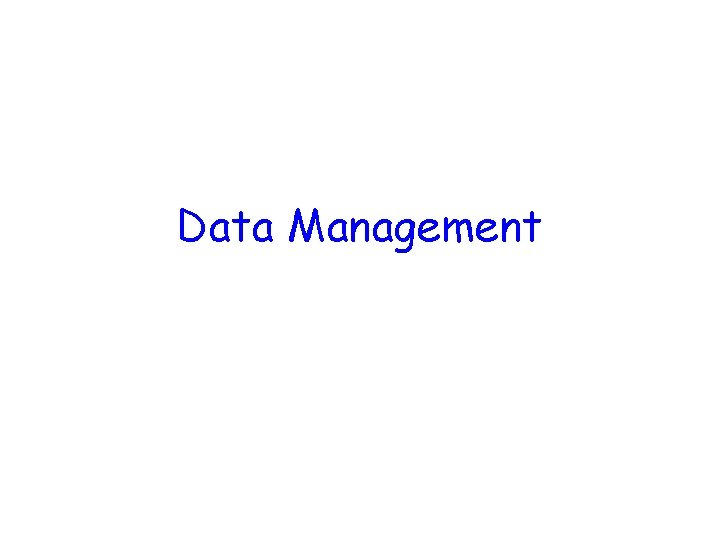 Data Management 