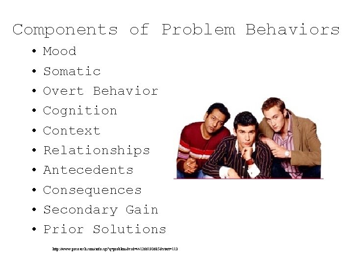 Defining Problems History Assessment Categories Range of Problems