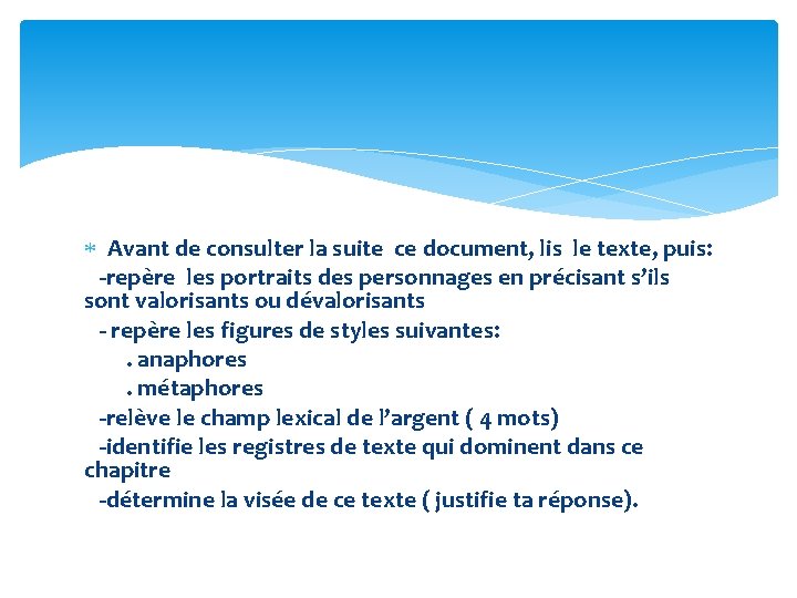  Avant de consulter la suite ce document, lis le texte, puis: -repère les