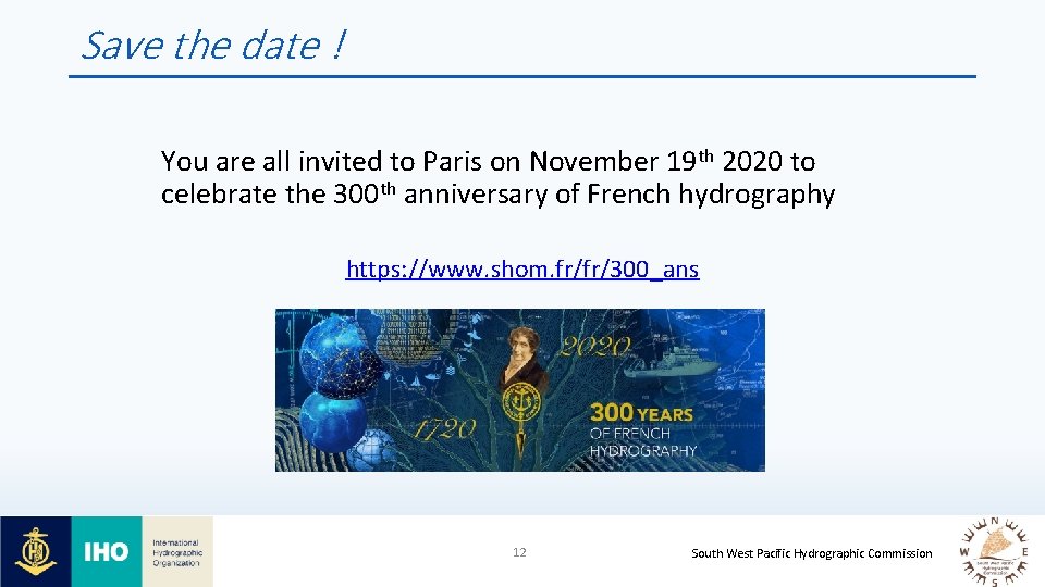 Save the date ! You are all invited to Paris on November 19 th