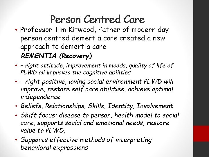 Person Centred Care • Professor Tim Kitwood, Father of modern day person centred dementia