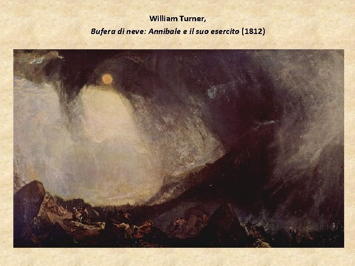 William Turner, Bufera di neve: Annibale e il suo esercito (1812) 