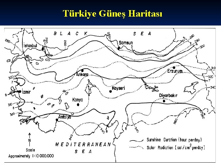 Türkiye Güneş Haritası 