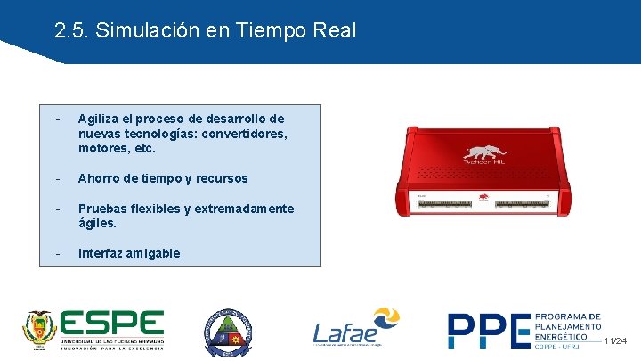 2. 5. Simulación en Tiempo Real - Agiliza el proceso de desarrollo de nuevas