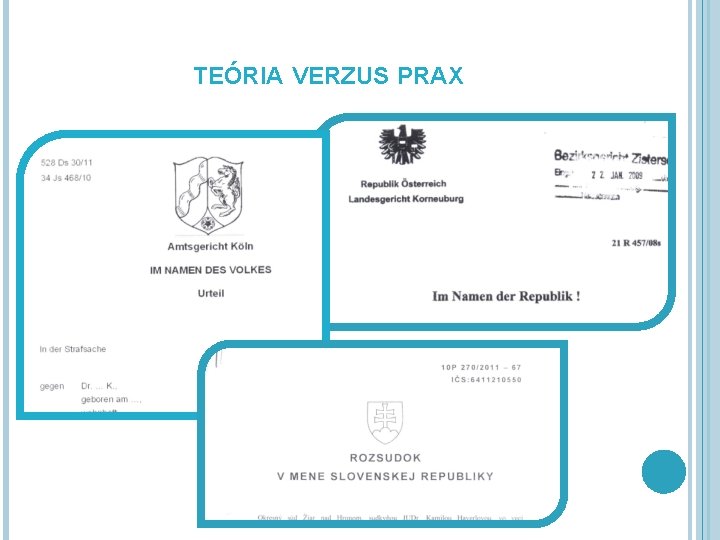 TEÓRIA VERZUS PRAX 