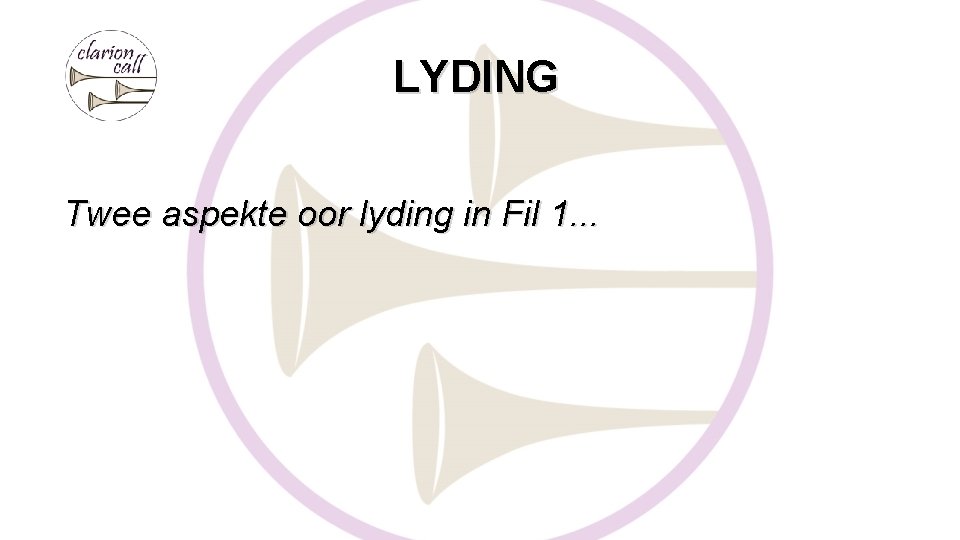 LYDING Twee aspekte oor lyding in Fil 1. . . 