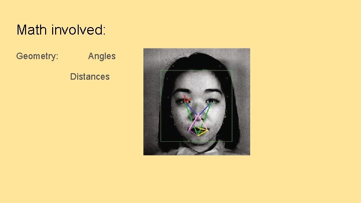 Math involved: Geometry: Angles Distances 