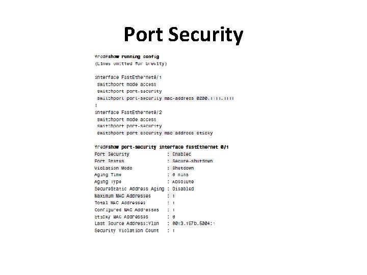 Port Security 