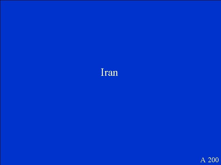 Iran A 200 