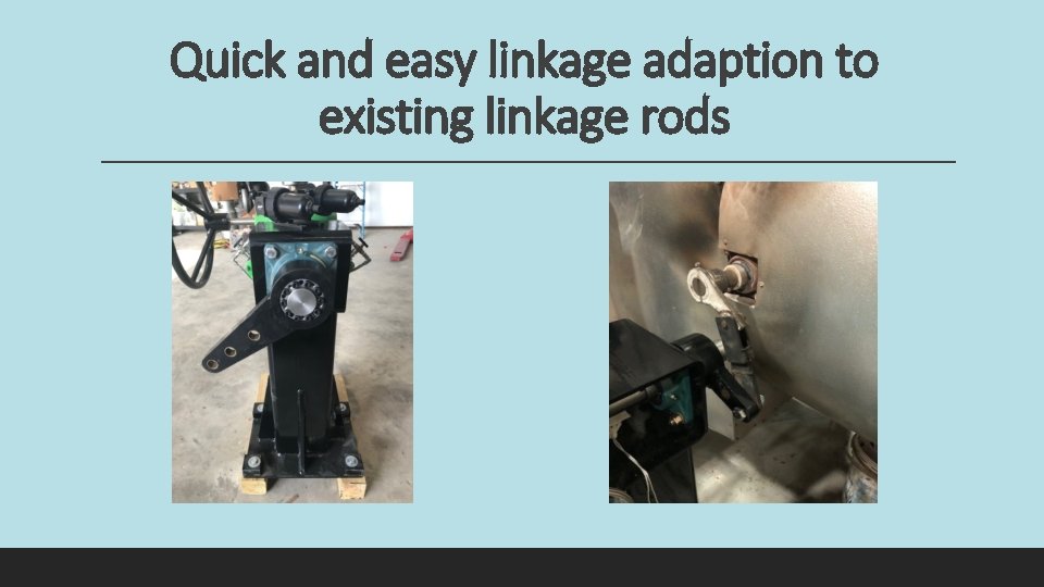 Quick and easy linkage adaption to existing linkage rods 