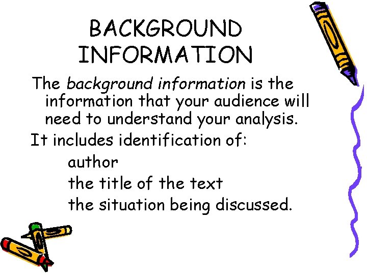 INTRODUCTIONS A standard introduction to a literary analysis