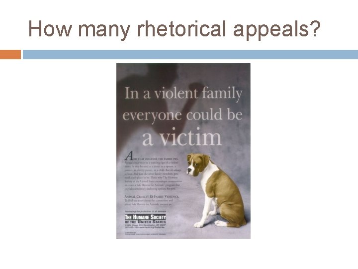 How many rhetorical appeals? 