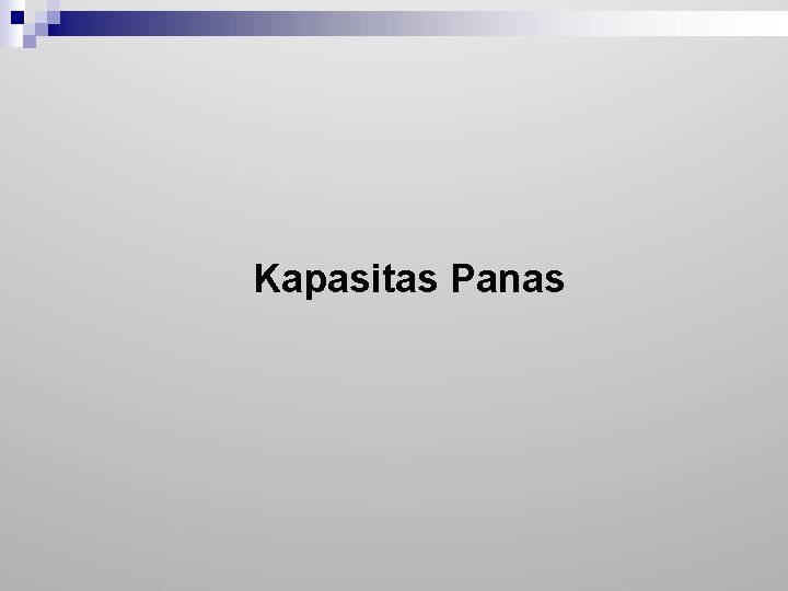 Kapasitas Panas 