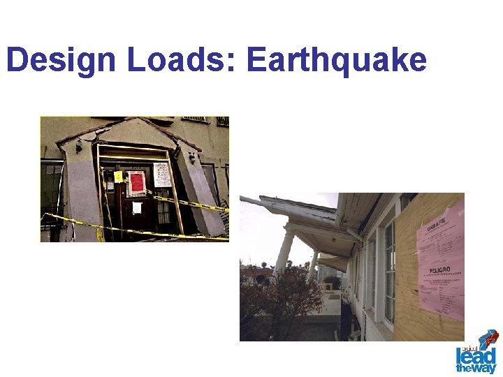 Design Loads: Earthquake 