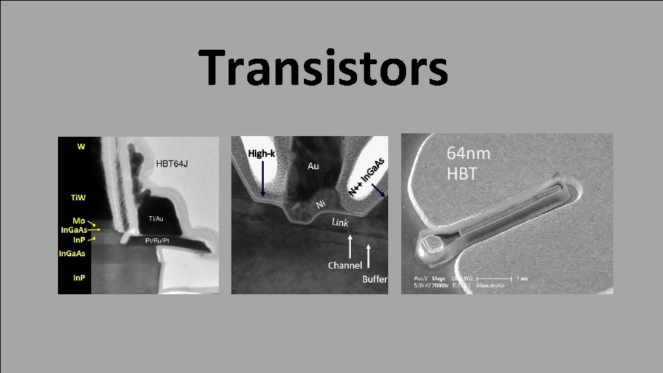 Transistors 21 