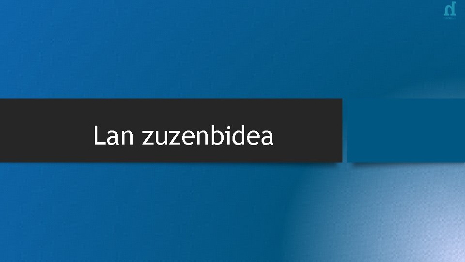 Lan zuzenbidea 