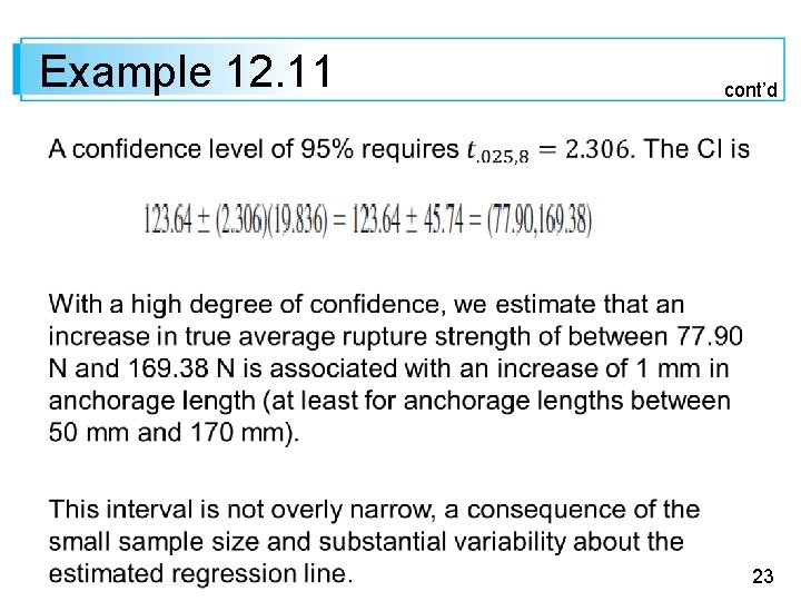 Example 12. 11 cont’d 23 