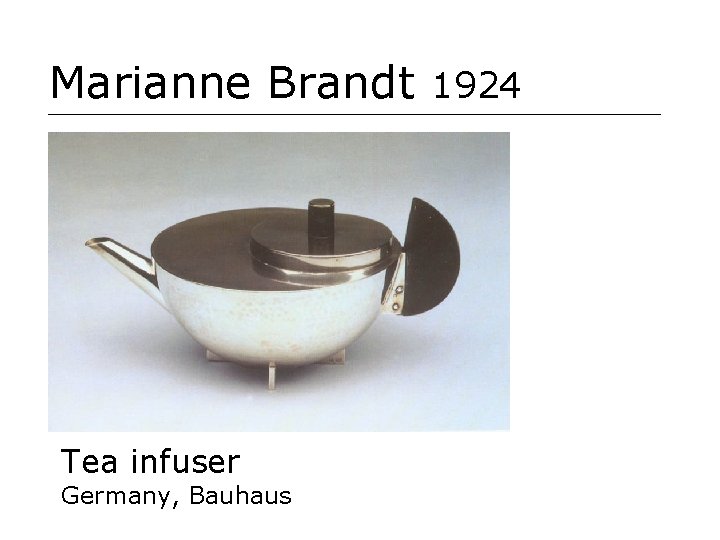 Marianne Brandt 1924 Tea infuser Germany, Bauhaus 