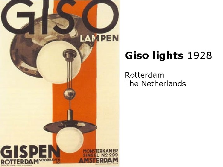 Giso lights 1928 Rotterdam The Netherlands 