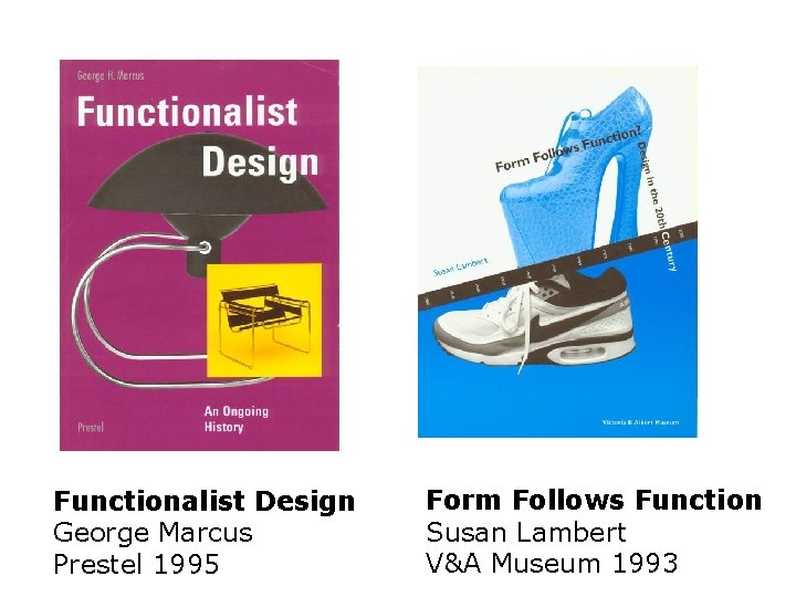 Functionalist Design George Marcus Prestel 1995 Form Follows Function Susan Lambert V&A Museum 1993