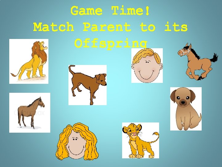 Game Time! Match Parent to its Offspring 