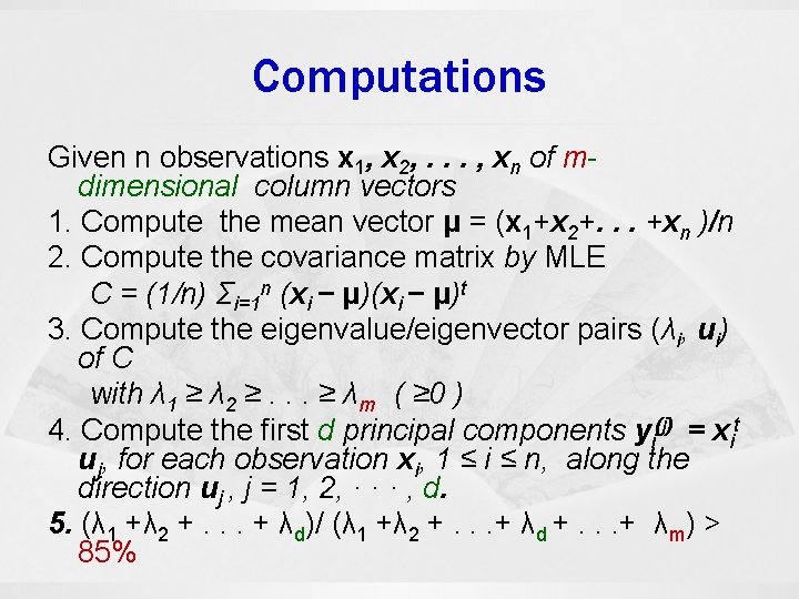 Principal Component Analysis and Linear Discriminant Analysis ChaurChin