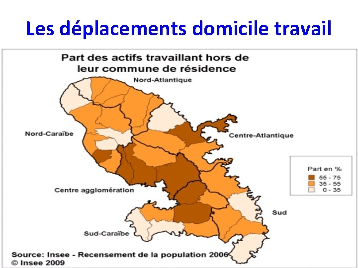 Les déplacements domicile travail 