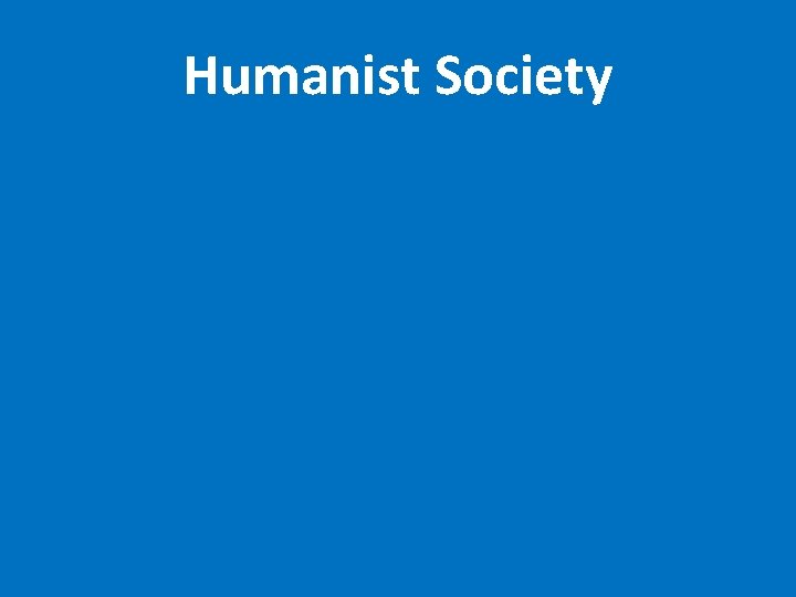 Humanist Society 