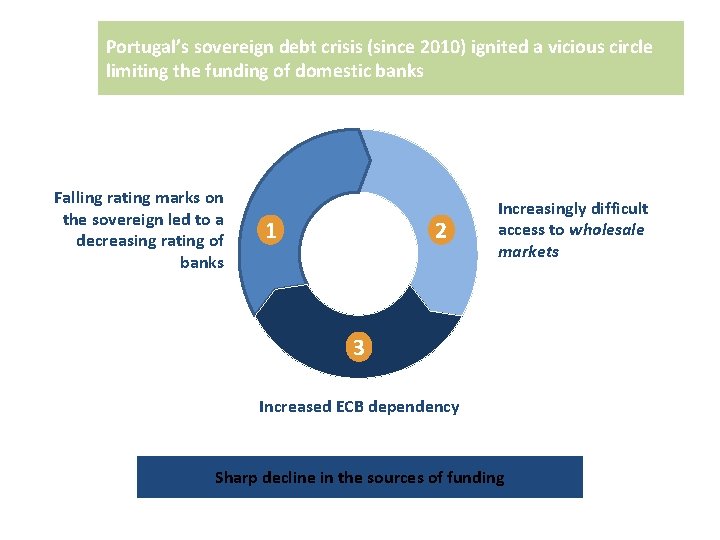 Portugal’s sovereign debt crisis (since 2010) ignited a vicious circle limiting the funding of