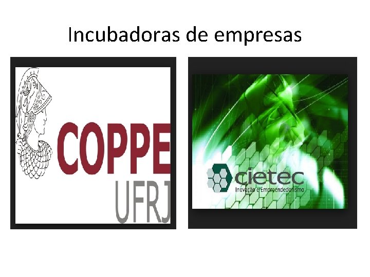 Incubadoras de empresas 