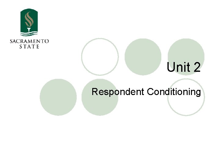 Unit 2 Respondent Conditioning 