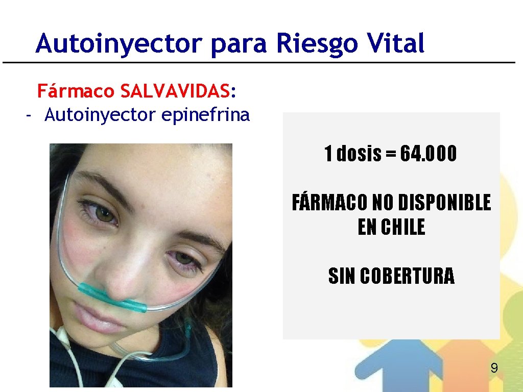 Autoinyector para Riesgo Vital Fármaco SALVAVIDAS: - Autoinyector epinefrina 1 dosis = 64. 000