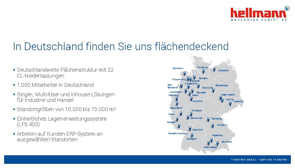 In Deutschland finden Sie uns flächendeckend § Deutschlandweite Flächenstruktur mit 22 CL-Niederlassungen § 1. In Deutschland finden Sie uns flächendeckend § Deutschlandweite Flächenstruktur mit 22 CL-Niederlassungen § 1.
