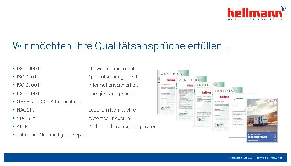 Wir möchten Ihre Qualitätsansprüche erfüllen… § ISO 14001: Umweltmanagement § ISO 9001: Qualitätsmanagement § Wir möchten Ihre Qualitätsansprüche erfüllen… § ISO 14001: Umweltmanagement § ISO 9001: Qualitätsmanagement §