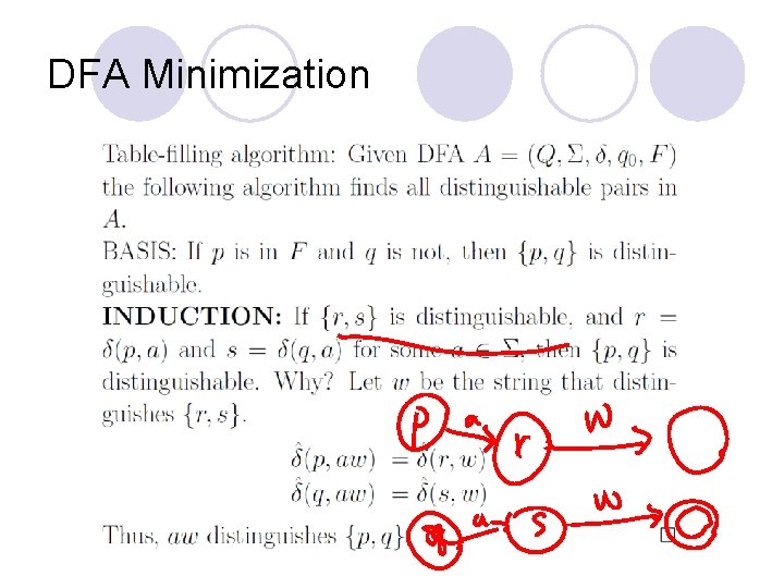 DFA Minimization 